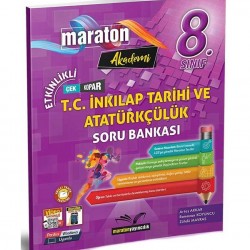 Maraton Yayıncılık 8. Sınıf LGS T.C. İnkılap Tarihi ve Atatürkçülük Etkinlikli Soru Bankası