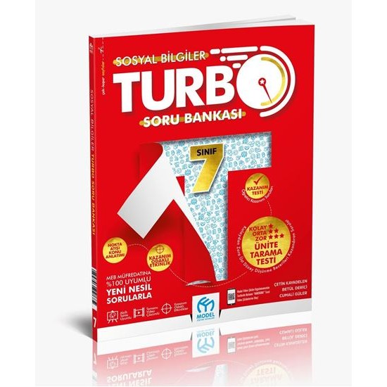 Model Eğitim Yayınları 7.Sınıf Turbo Sosyal Bilgiler Soru Bankası