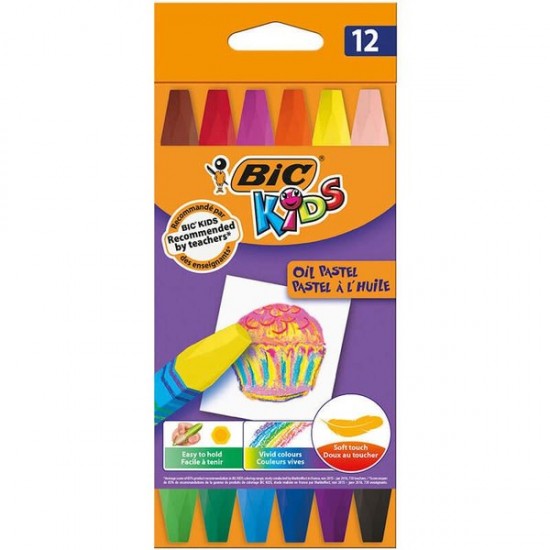 Bic Yağlı Pastel Boya 12'li Kutu