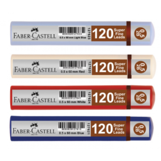 Faber Castell 0,5 Grip Uç 120'li Tüp Kırmızı