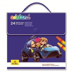 Adeland 24 Renk Çantalı Pastel Boya