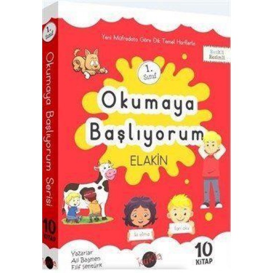 Kukla Yayınları 1.Sınıf Okumaya Başlıyorum Elakin 10 Kitap