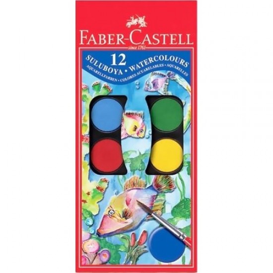 Faber-Castell Suluboya 12 Renk Standart