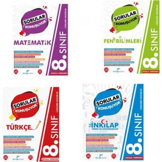 Pruva Akademi 8.sınıf Soru Bankası Seti 4'lü