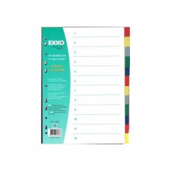 Exxo pp Seperatör 1-12 Rakam Renkli