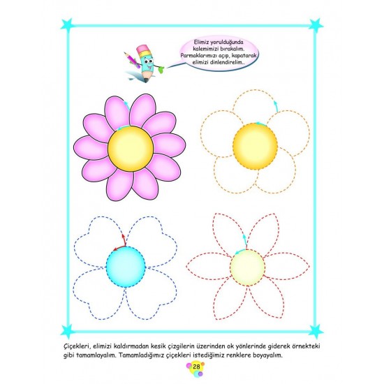 Farklı Kalemle Çizgiler (Spiralli Çizgi Çalışmaları Kitabı)