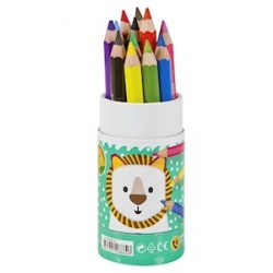 Adel 12 Renk Altıgen Jumbo Boya Kalemi Yarım Boy