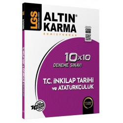 Altın Karma 8.Sınıf LGS T.C İnkılap Tarihi ve Atatürkçülük 10x10 Deneme Sınavı