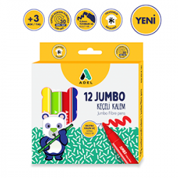 Adel 12 Jumbo Keçeli Kalem