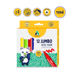Adel 12 Jumbo Keçeli Kalem