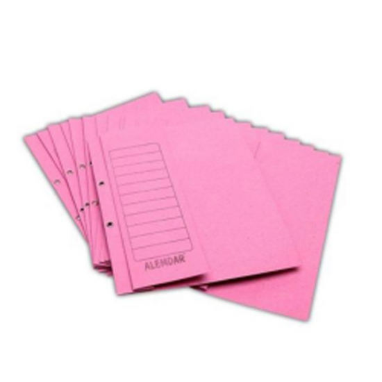 Km Yarım Kapak Karton Dosya Pembe