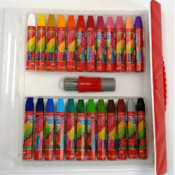 Faber-Castell Plastik Çantalı Tutuculu Pastel Boya 24 Renk