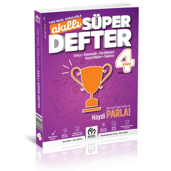 Model Eğitim Yayınları 4. Sınıf Akıllı Süper Defter Tüm Dersler
