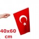Türk Bayrağı Alpaka 40×60 cm