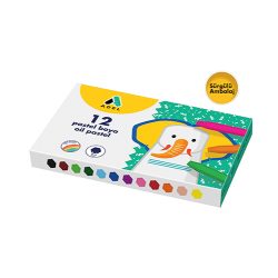 Adel 12 Renk Pastel Boya