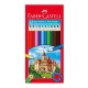 Faber Castell 12 Renk Kuru Boya Karton kutu
