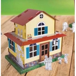 Sarı Köşk Karton Maket Ev