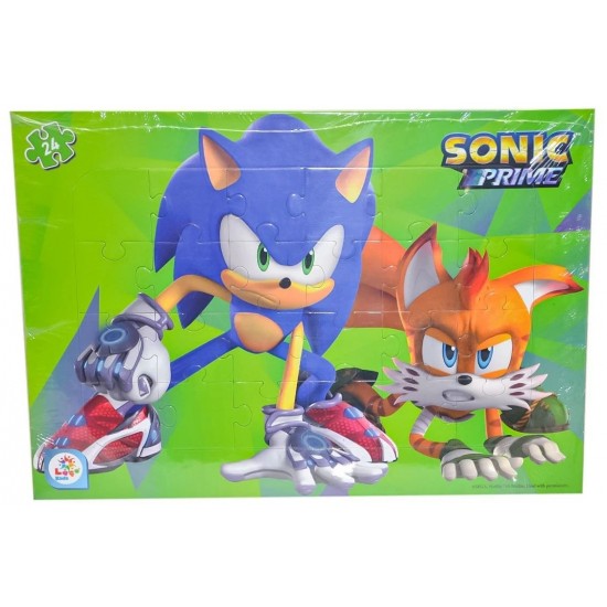 Laçokids-Sonic 24 Parça Frame Puzzle