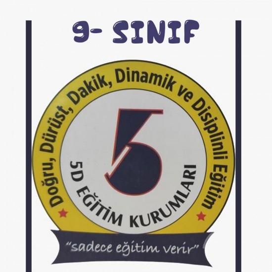 5D Egitim Kurumları 2026-2027 9. Sınıf Öğrenci Kitap Seti