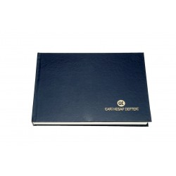 Cari Hesap Defteri 17x24 Ciltli Yatık