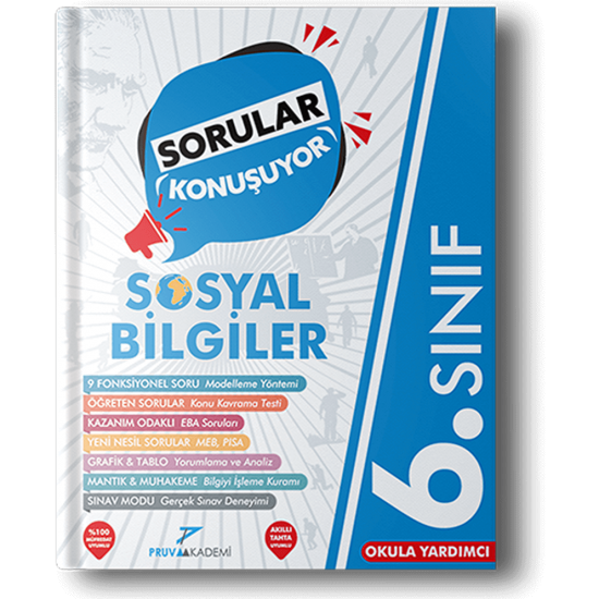 Pruva Akademi Yayınları 6. Sınıf Sosyal Bilgiler Soru Bankası