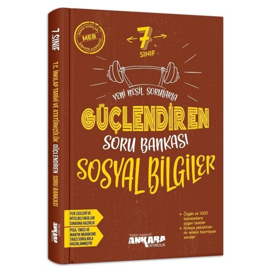 Ankara Yayıncılık 7. Sınıf Güçlendiren Sosyal Bilgiler Soru Bankası