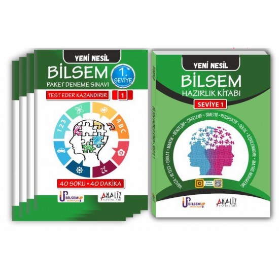 Analiz Yayınları Bilsem Hazırlık Kitabı Set Seviye 1