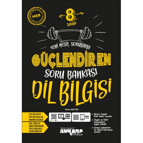 Ankara Yayıncılık 8. Sınıf Dil Bilgisi Güçlendiren Soru Bankası