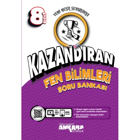 Ankara Yayıncılık  8. Sınıf Kazandıran Fen Bilimleri Soru Bankası
