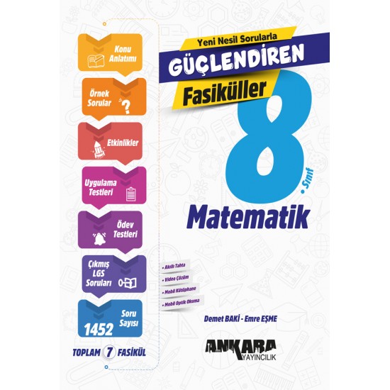 Ankara Yayıncılık 8. Sınıf Matematik Güçlendiren SET Fasiküller