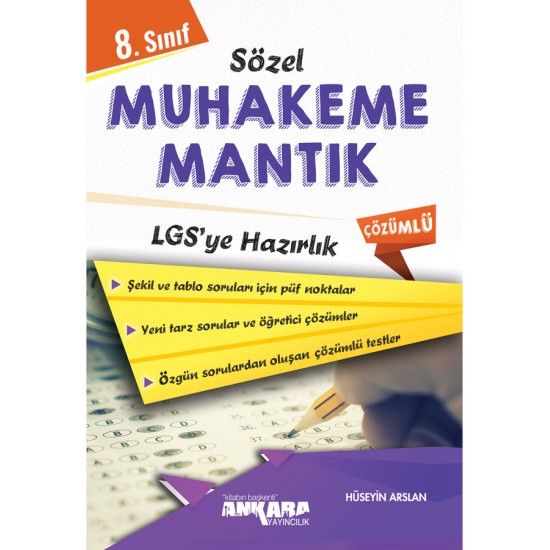 Ankara Yayıncılık 8. Sınıf Sözel Muhakeme Mantık Soru Bankası