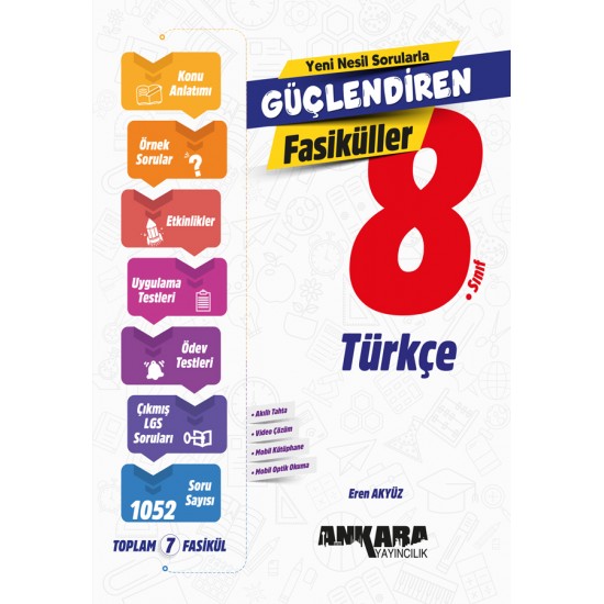 Ankara Yayıncılık  8. Sınıf Türkçe Güçlendiren SET Fasiküller