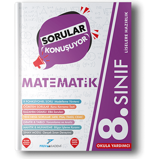 Pruva Akademi Yayınları 8. Sınıf Matematik Soru Bankası