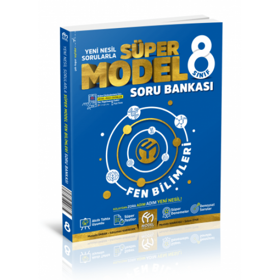 Model Eğitim 8. Sınıf Fen Bilimleri Süper Model Soru Bankası