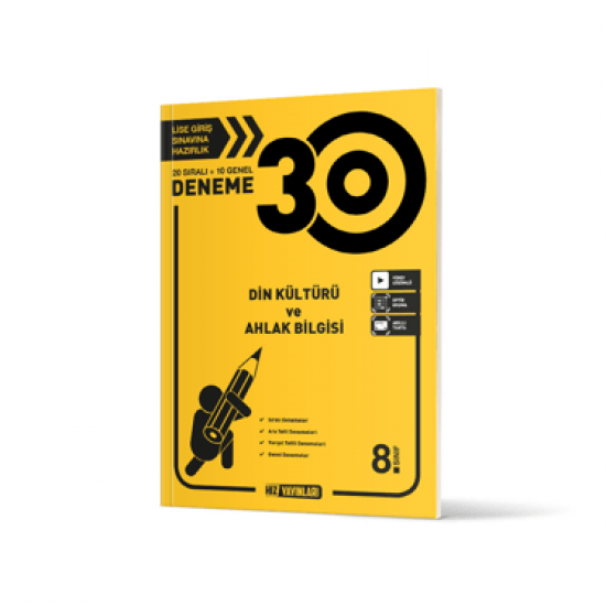Hız Yayınları 8. Sınıf Din Kültürü ve Ahlak Bilgisi 30 lu Deneme