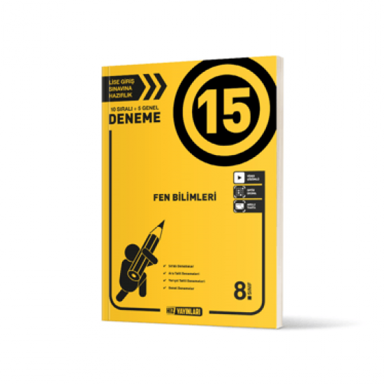 Hız Yayınları 8. Sınıf Fen Bilimleri 15 li Deneme