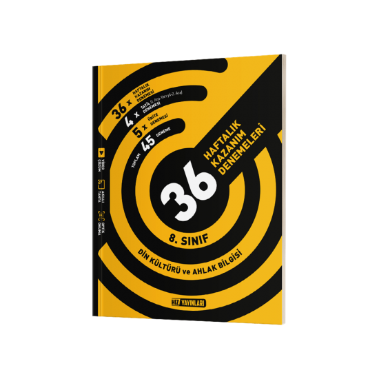 Hız Yayınları 8.Sınıf Din Kültürü 36 Haftalık Kazanım Denemeleri