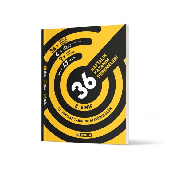 Hız Yayınları 8.Sınıf İnkılap Tarihi 36 Haftalık Kazanım Denemeleri