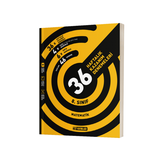 Hız Yayınları 8.Sınıf Matematik 36 Haftalık Kazanım Denemeleri