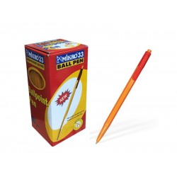 Mikro 33TM Kırmızı Tükenmez Kalem 60 Adet (Kutu)