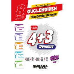 Ankara Yayıncılık  8. Sınıf Güçlendiren Tüm Dersler Denemeler Ankara Yayıncılık  8. Sınıf Güçlendiren Tüm Dersler Denemeler