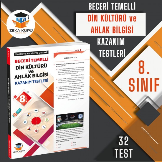 Zeka Küpü Yayınları 8. Sınıf Din Kültürü ve Ahlak Bilgisi Beceri Temelli Kazanım Testleri