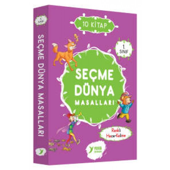 Seçme Dünya Masalları 1.Sınıf Renkli Hece 10 Kitap