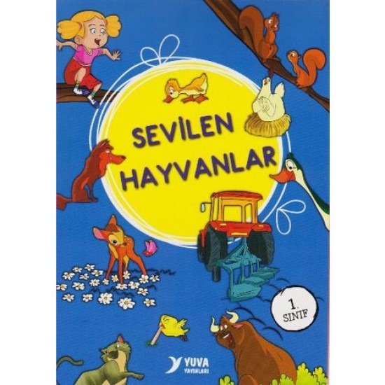 Sevilen Hayvanlar Serisi Düz Yazılı 10 Kitap 1.Sınıf Yuva Yayınları