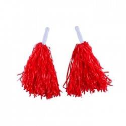 23 Nisan Gösteri Ponpon Kırmızı Mat 2'li Set 