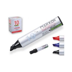 Mikro 6010 Jumbo 10 mm Permanent Markör Kalem (1 Adet) Siyah-Mavi-Kırmızı