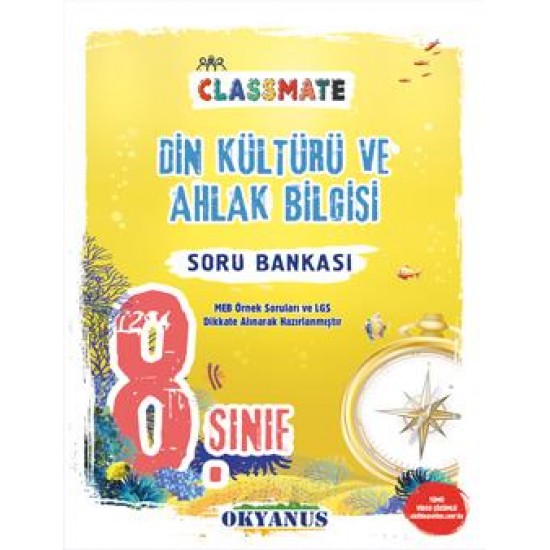 Okyanus Yayınları 8. Sınıf Classmate Din Kültürü Ve Ahlak Bilgisi Soru Bankası
