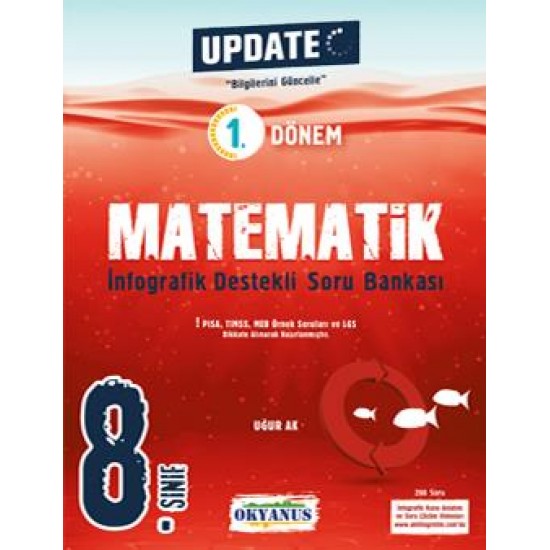 Okyanus yayınları 8. Sınıf Update 1. Dönem İnfografik Destekli Matematik Soru Bankas