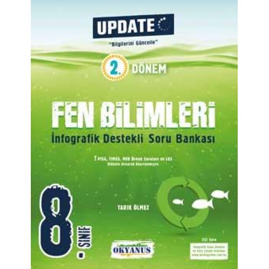 Okyanus Yayınları 8. Sınıf Update 2. Dönem İnfografik Destekli Fen Bilimleri Soru Bankası