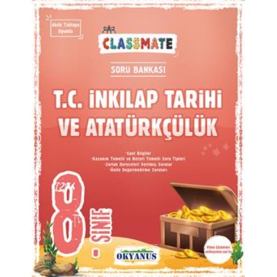 Okyanus Yayıncılık  8. Sınıf Classmate T. C. İnkilap Tarihi Ve Atatürkçülük Soru Bankası